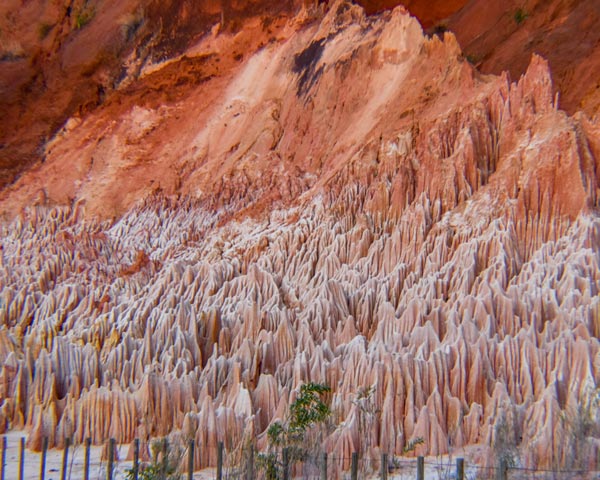 Natural formations of the Red Tsingy