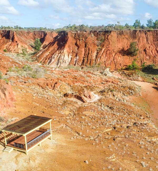The natural beauty of the Red Tsingy