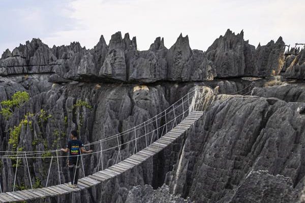 Tsingy de Bemaraha, limestone cathedrals sculpted by erosion