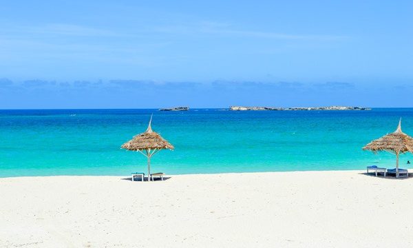 Turquoise blue sea in southwest Madagascar